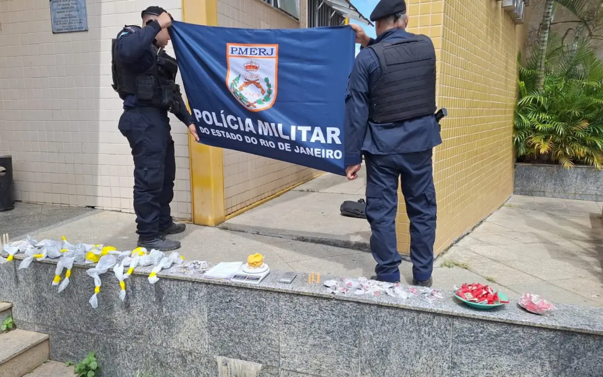 Drogas apreendidas na ação