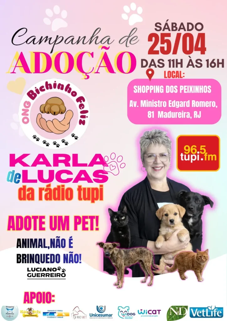 Campanha de adoção em Madureira