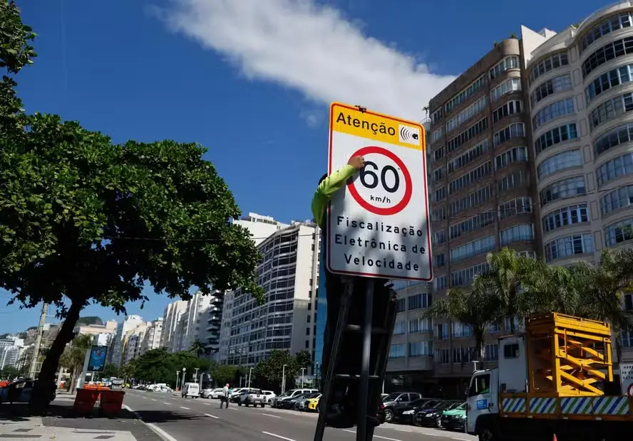 novo limite de velocidade na orla do Rio