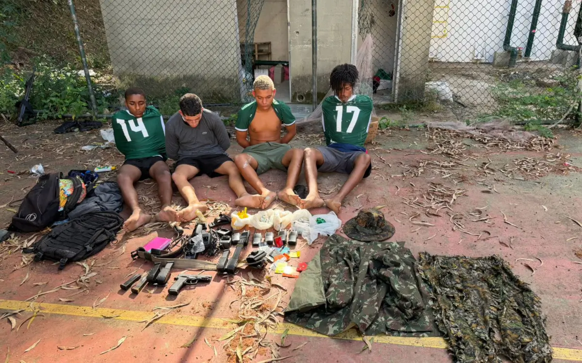 Quatro homens foram detidos em operação contra o tráfico na Zona Sudoeste