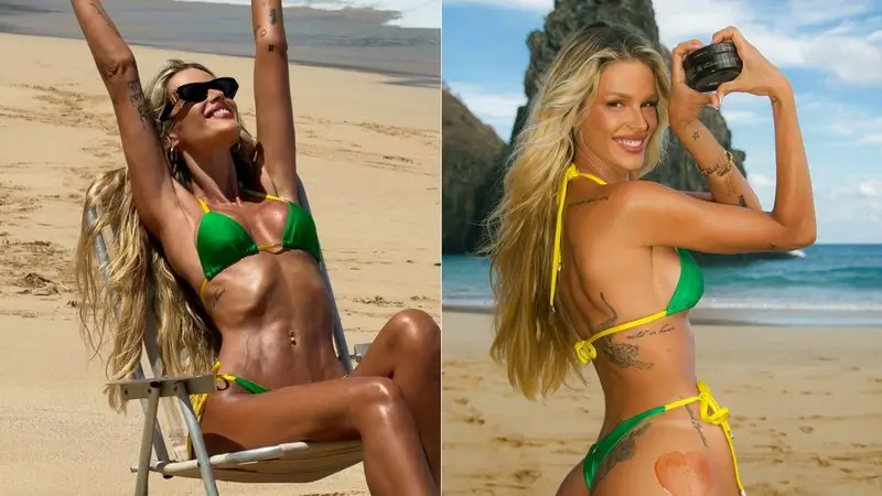 Yasmin Brunet aposta em biquíni Brasil