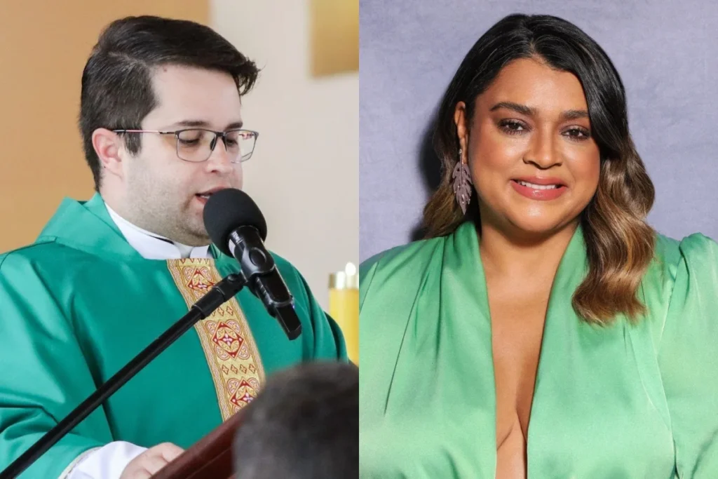 Padre Danilo César e Preta Gil