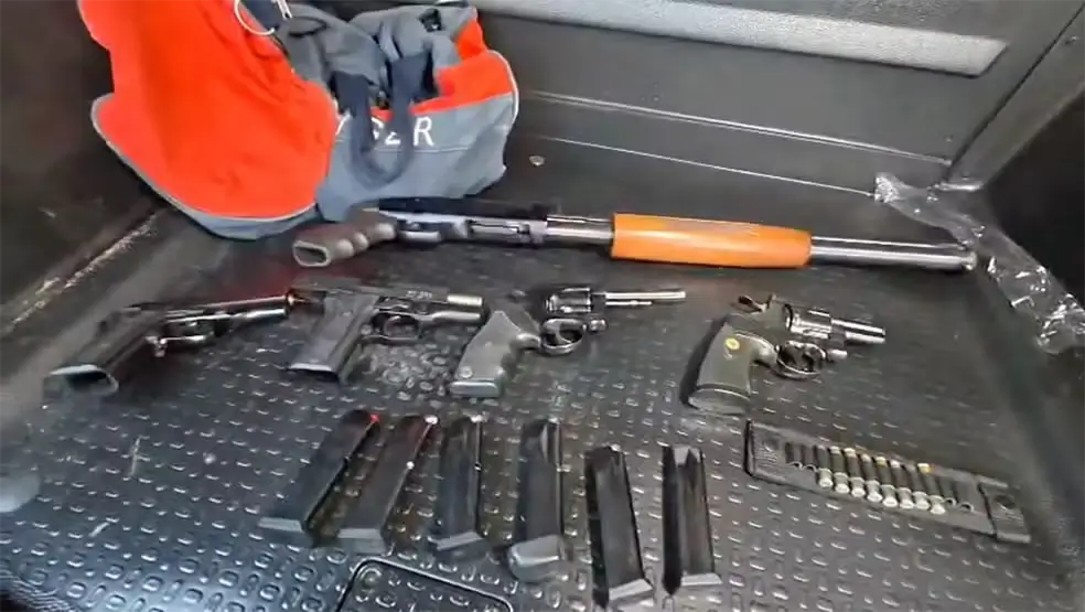 Armas apreendidas
