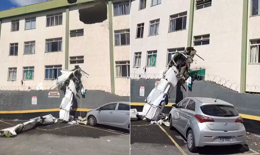 Avião cai em Belo Horizonte