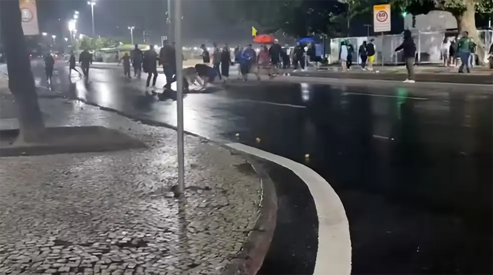 briga em Copacabana