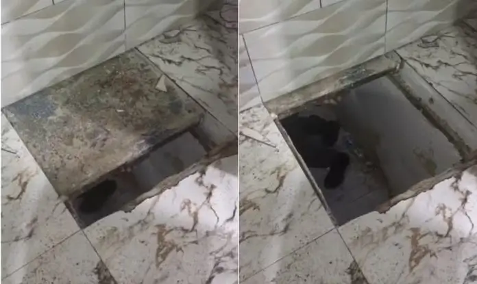 Bunker com fuzis na Favela da Coreia