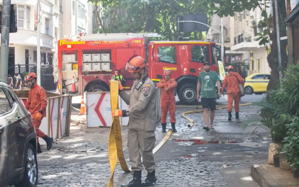 incêndio em churrascaria em Copacabana