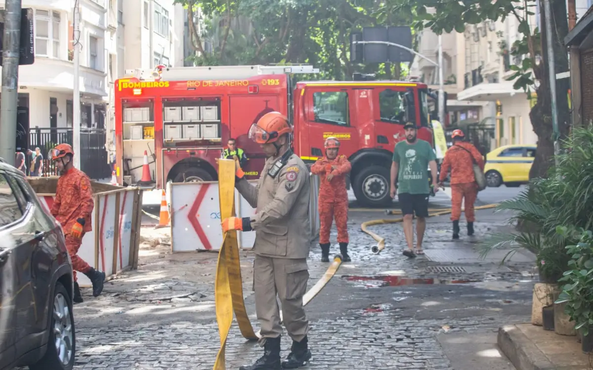 incêndio em churrascaria em Copacabana