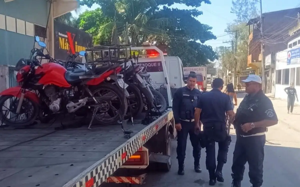Operação contra motos irregulares em Rio das Ostras