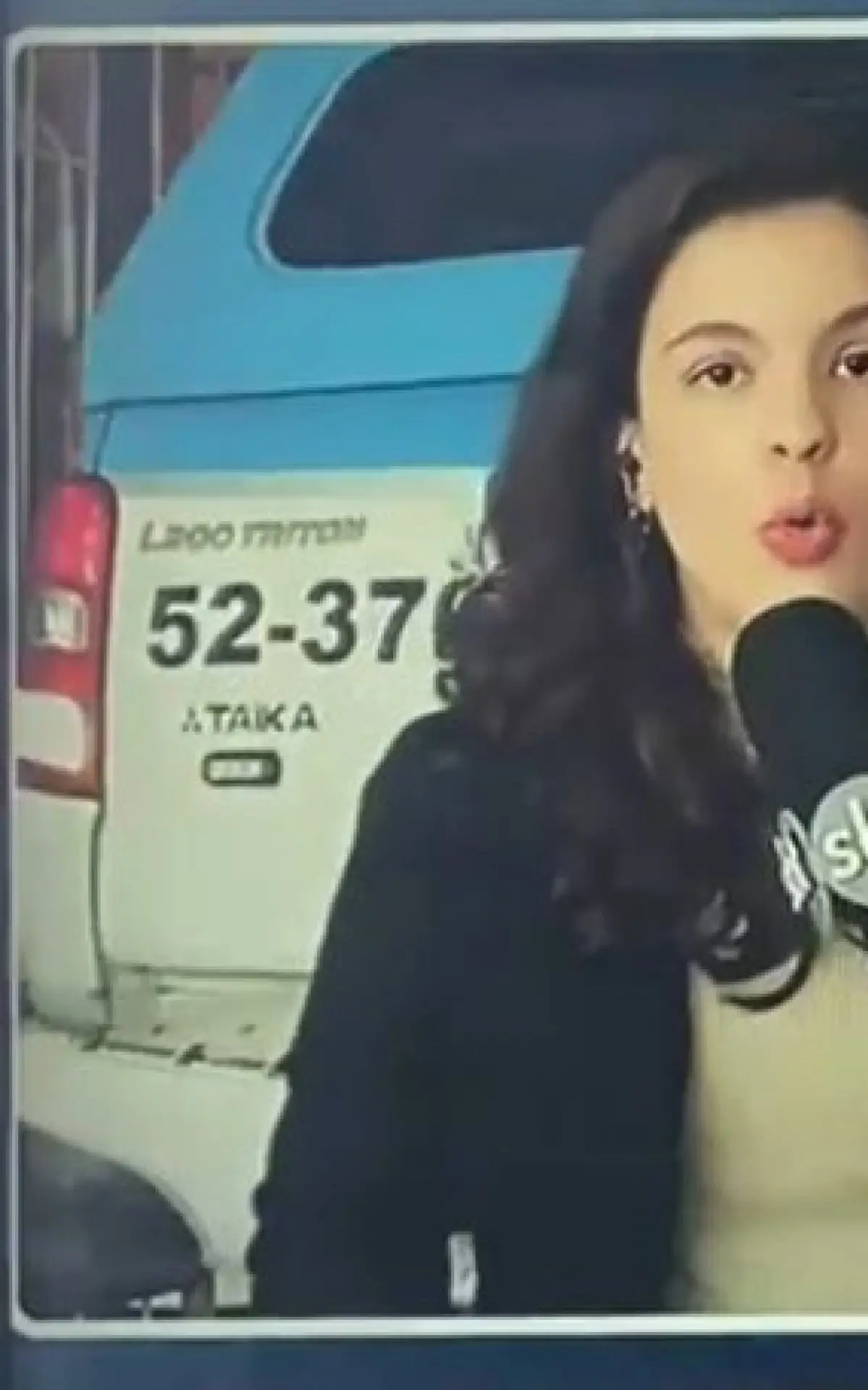 repórter atingida por viatura