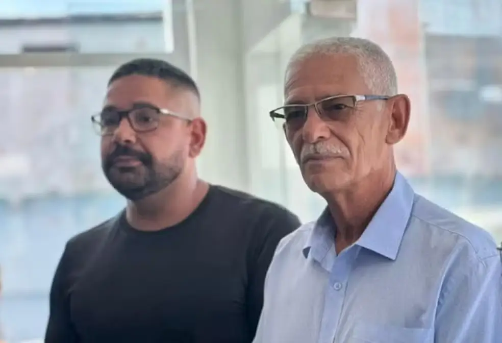 vereador Nelsinho Ruas (PL) e o pai, o prefeito Capitão Nelson