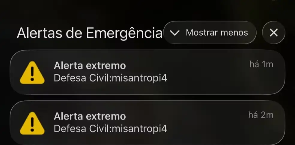 Alerta Falso da Defesa Civil