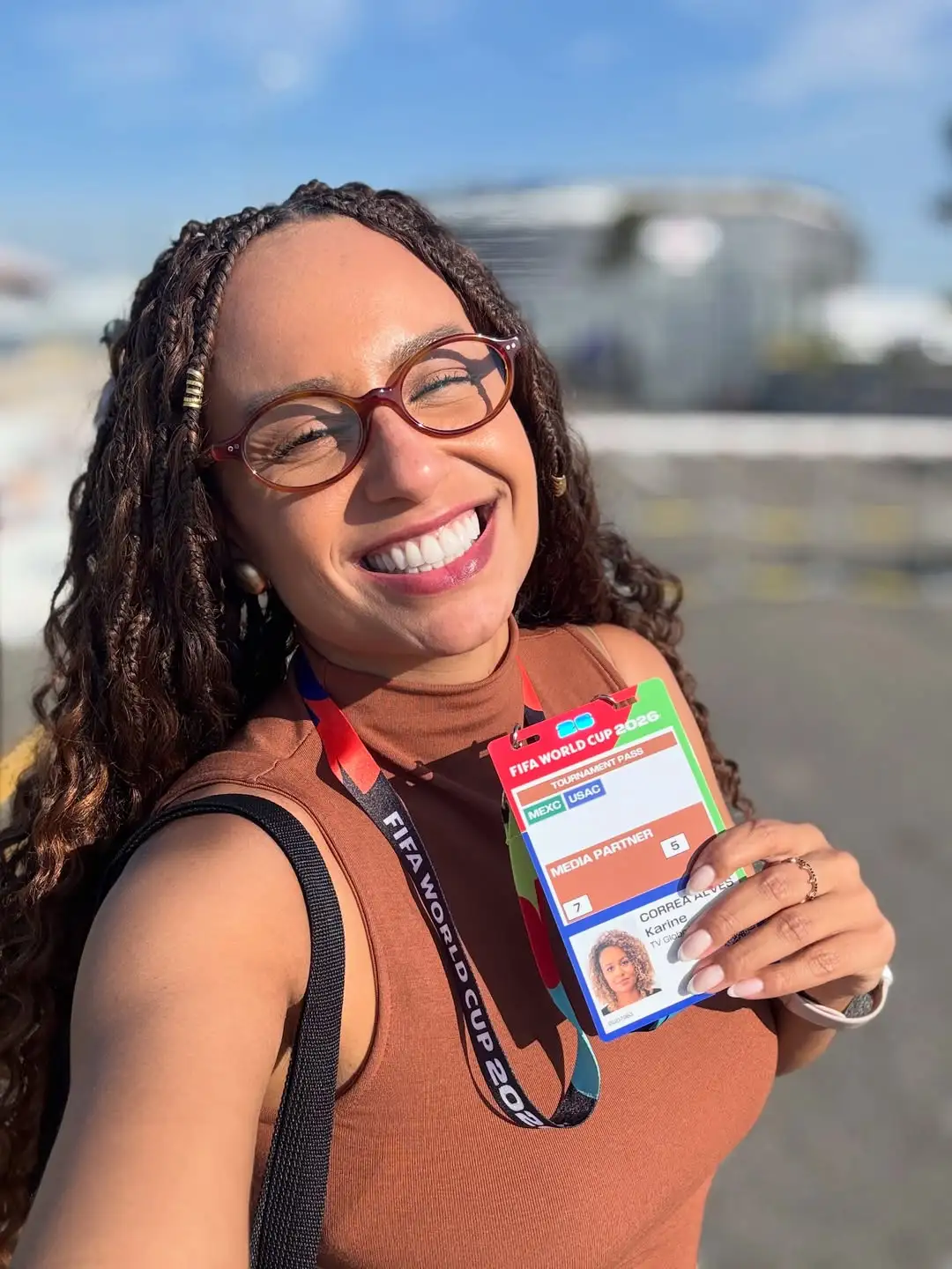 Repórter da Globo Karine Alves