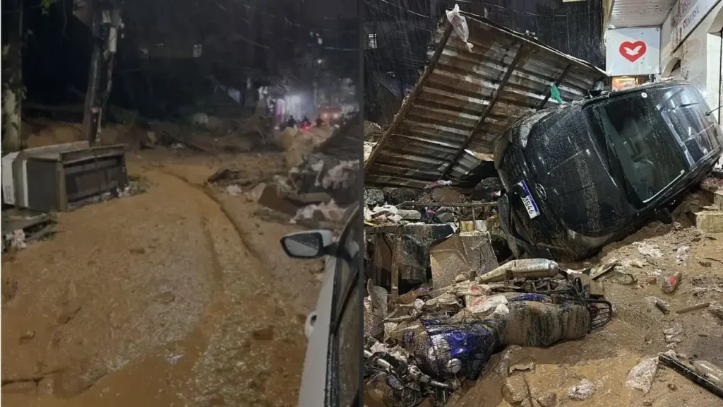 Deslizamento de terra na Rocinha
