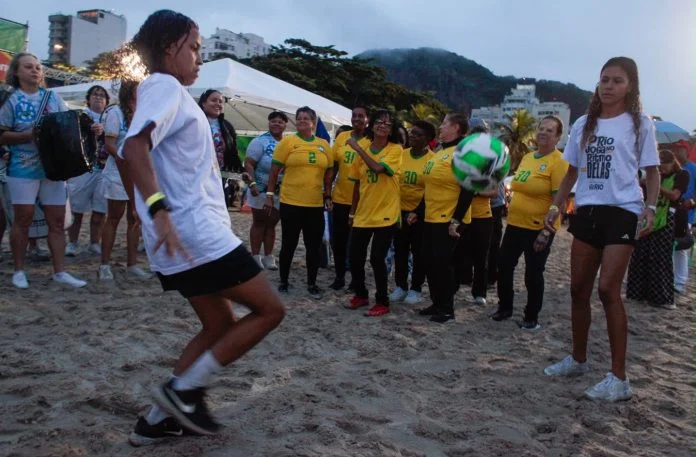 Evento para a Copa do Mundo Feminina no Rio.