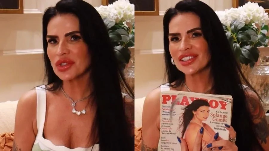 Solange Gomes relembra ensaio nu para a Playboy