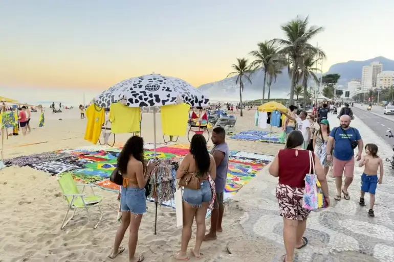 Comércio Irregular na Praia