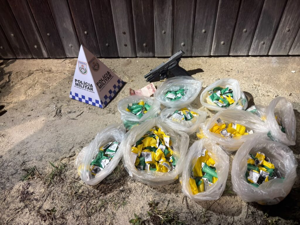 Drogas apreendidas em Itaboraí