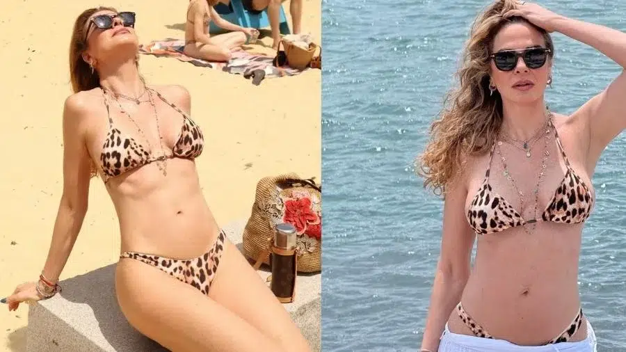 Luciana Gimenez de biquiní