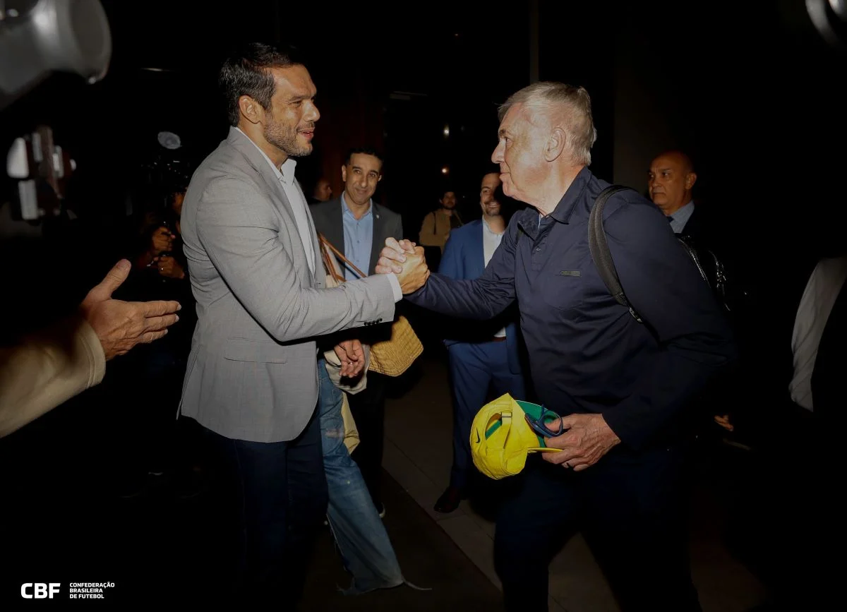 Samir Xaud e Carlo Ancelotti