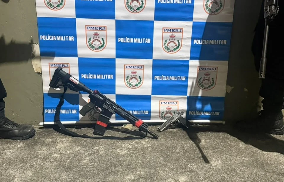 Fuzil apreendido em Cordovil