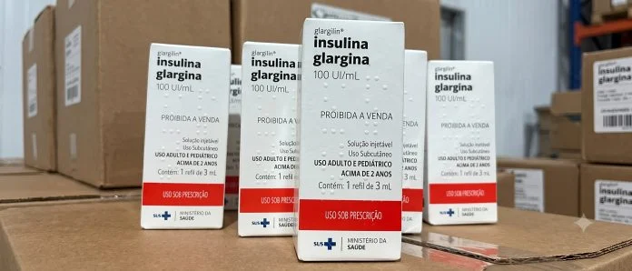 tubetes de insulina glargina