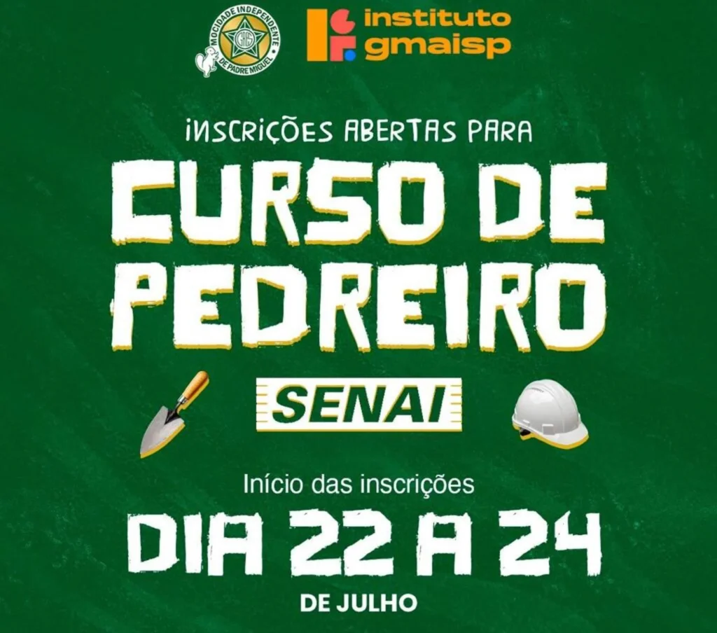 curso gratuito de pedreiro