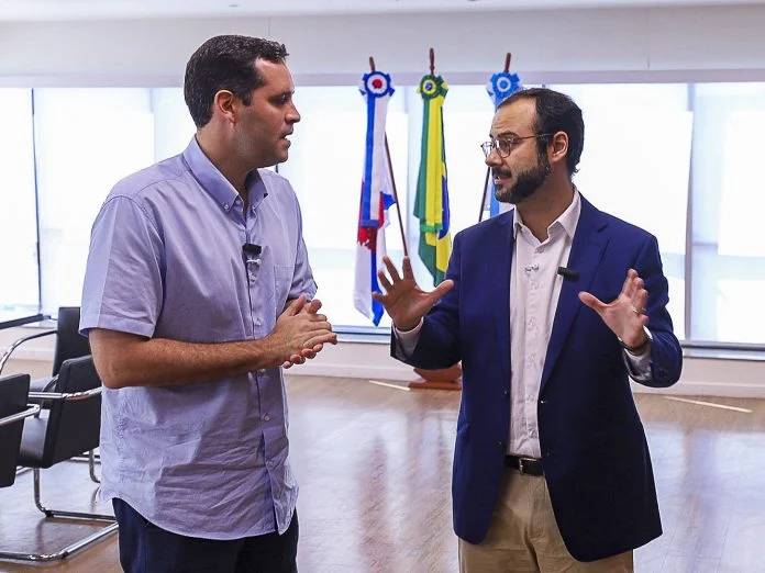 prefeito Eduardo Cavaliere e o ministro Paulo Henrique Pereira