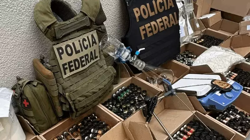 PF desmantela rede que produzia e vendia anabolizantes ilegais