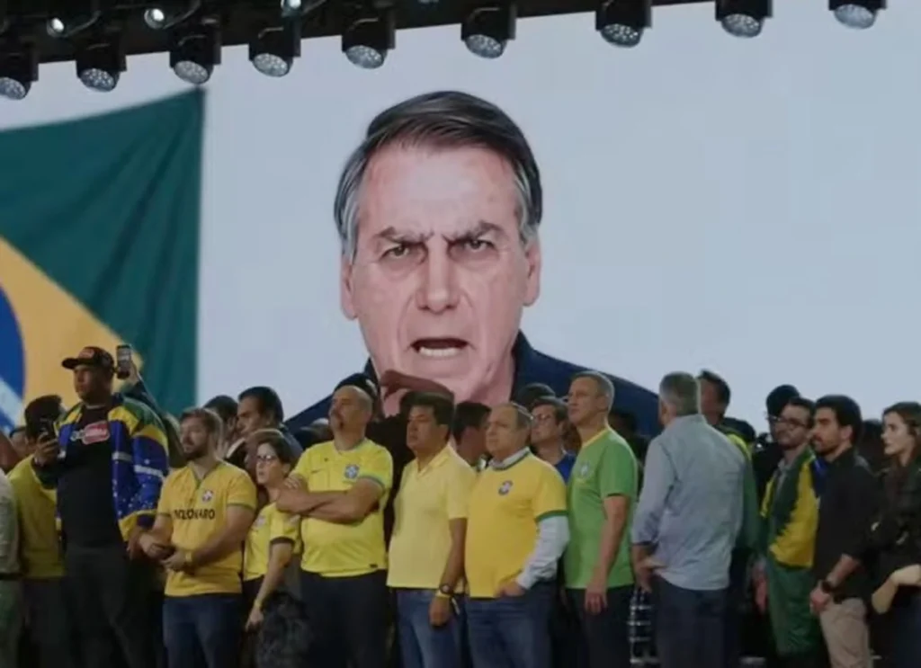 vídeo com IA exibido em convenção do PL