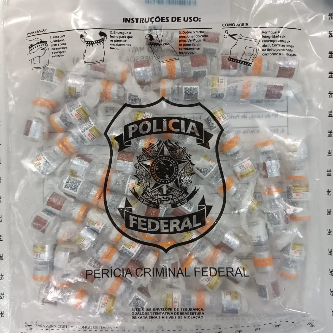 ampolas de medicamentos para emagrecimento no Aeroporto do Galeão