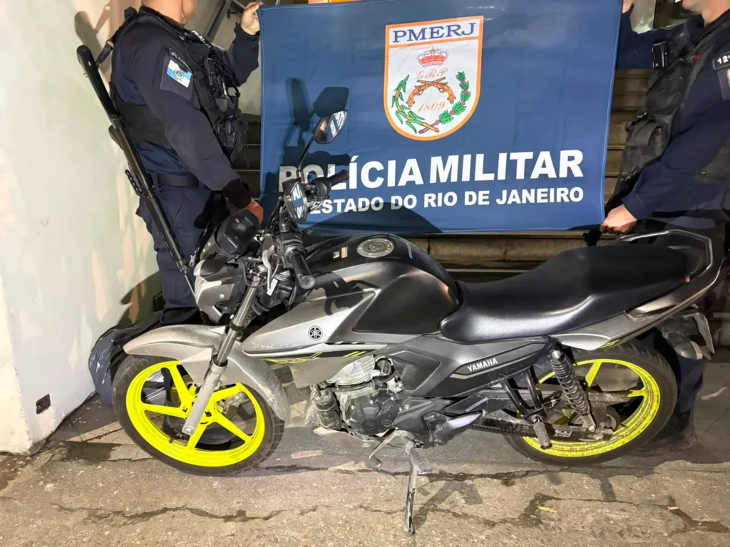 PM recupera moto minutos após roubo