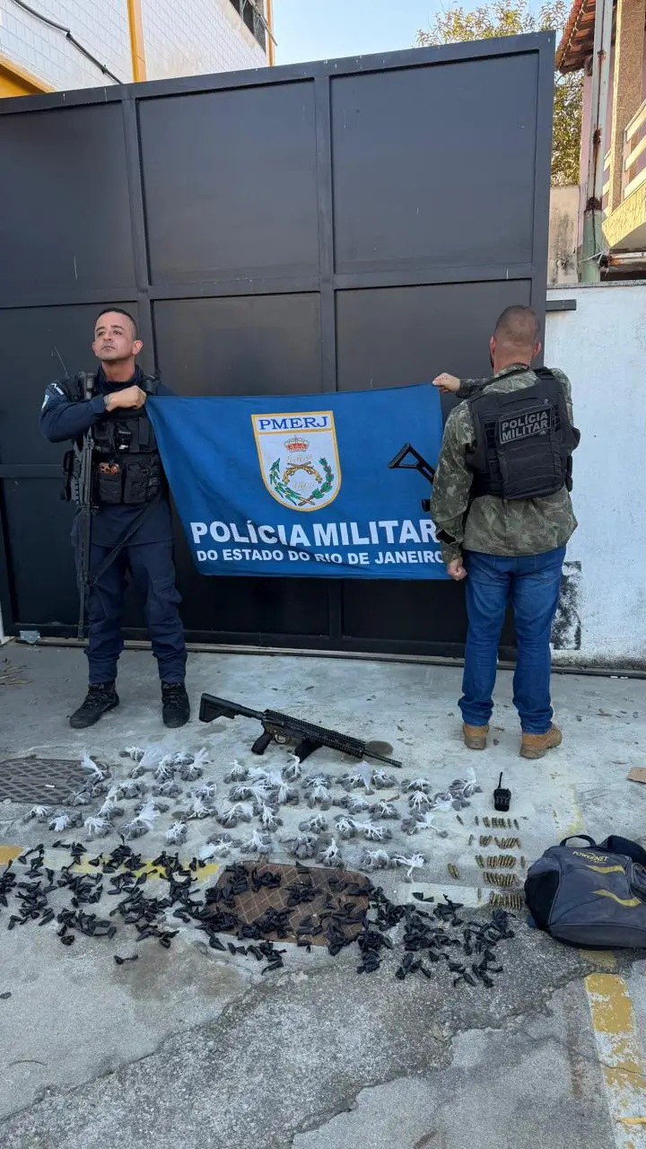 drogas são apreendidos pela PM em Macaé