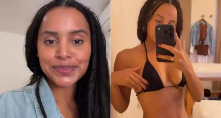 Gleici Damasceno choca com resultado de "lipo sem corte": "Estou chocada" com a transformação