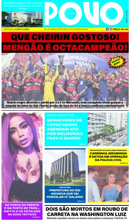 capa jornal o povo 26-02